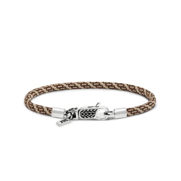782TE2 bracelet silver & paracord ALPHA Collection
