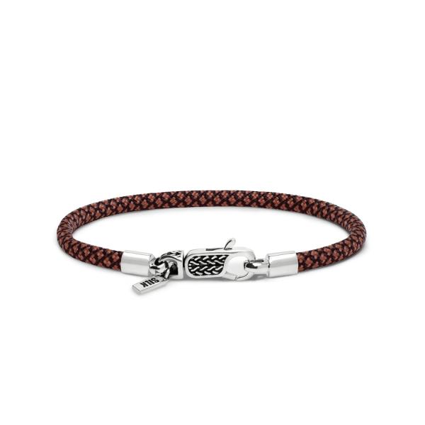 782TE3 bracelet silver & paracord ALPHA Collection
