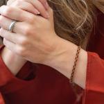 782TE5 bracelet silver & paracord Female ALPHA Collection