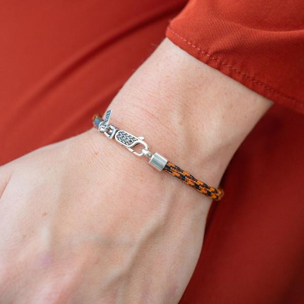 782TE5 bracelet silver & paracord Female ALPHA Collection