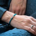 785AZ1 bracelet silver & paracord Female ALPHA Collection