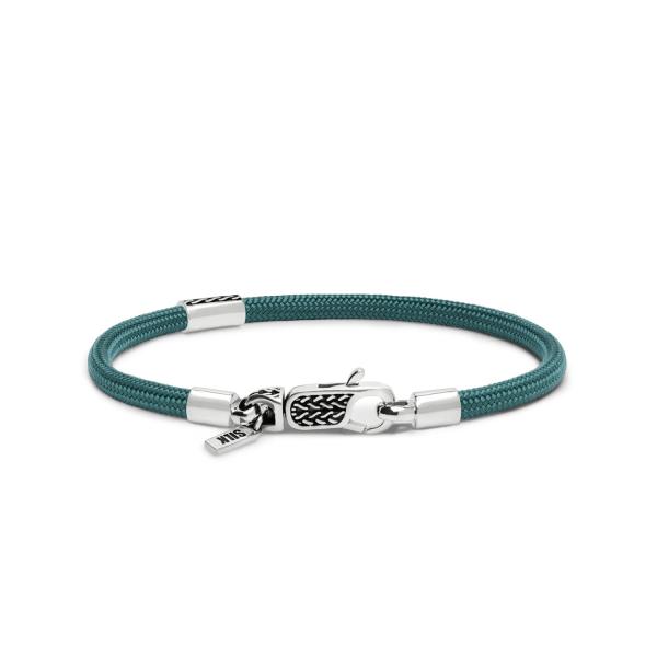 785AZ1 bracelet silver & paracord ALPHA Collection