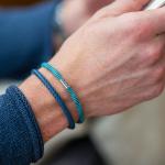 785AZ2 bracelet silver & paracord Male ALPHA Collection