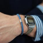 785AZ3 bracelet silver & paracord ALPHA Collection