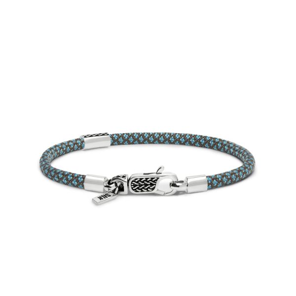 785AZ4 bracelet silver & paracord ALPHA Collection