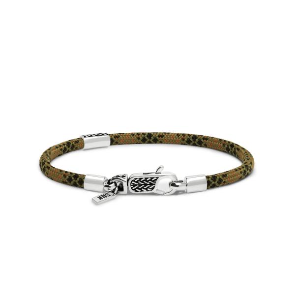 785EM2 bracelet silver & paracord ALPHA Collection