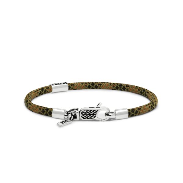 785EM2 bracelet silver & paracord