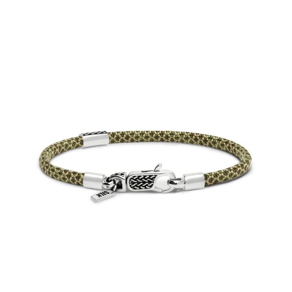785EM3 bracelet silver & paracord ALPHA Collection