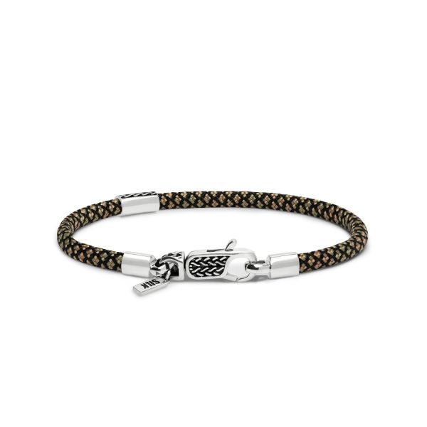 785EM4 bracelet silver & paracord ALPHA Collection