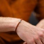 785TE1 bracelet silver & paracord Male ALPHA Collection