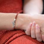 785TE1 bracelet silver & paracord Female ALPHA Collection