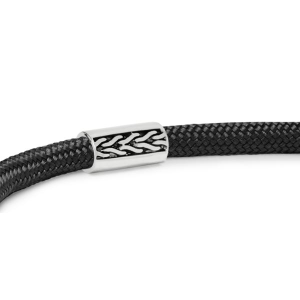 785TE2 bracelet silver & paracord ALPHA Collection