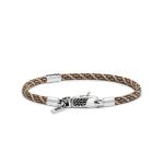 785TE2 bracelet silver & paracord ALPHA Collection