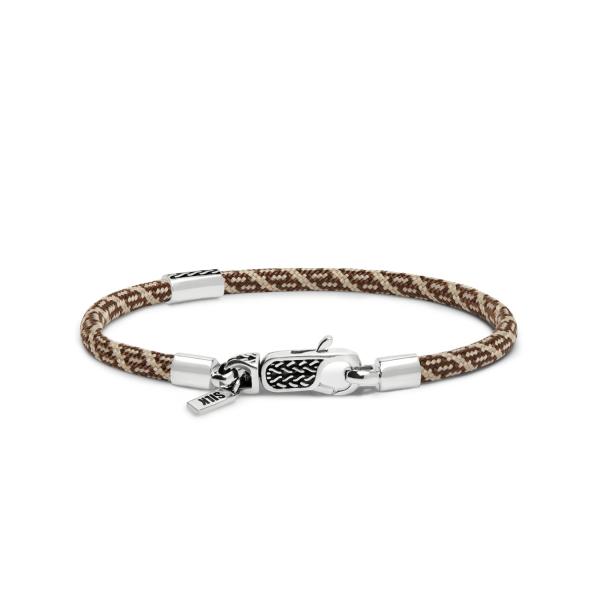 785TE2 bracelet silver & paracord ALPHA Collection