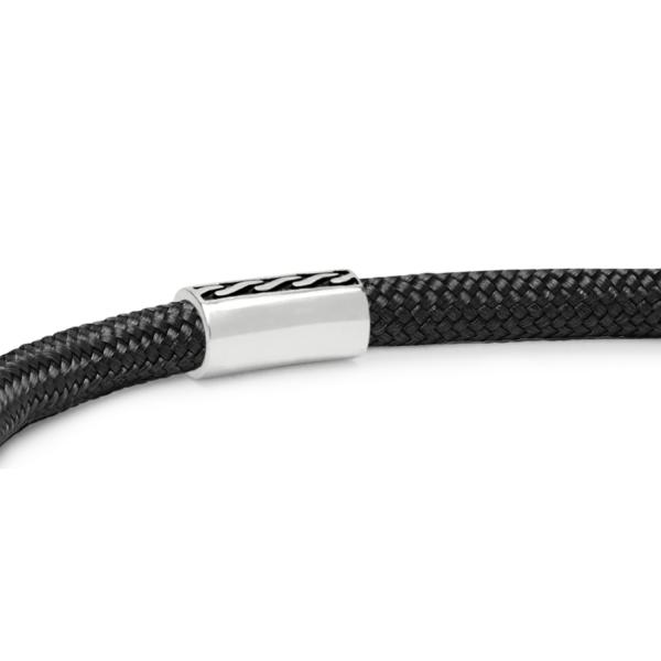785TE2 bracelet silver & paracord ALPHA Collection