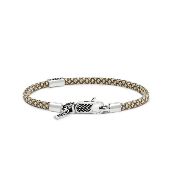 785TE4 bracelet silver & paracord