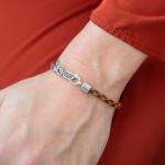 785TE5 bracelet silver & paracord Female ALPHA Collection