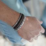 853BRN Bracelet Brown Male ARCH Collection