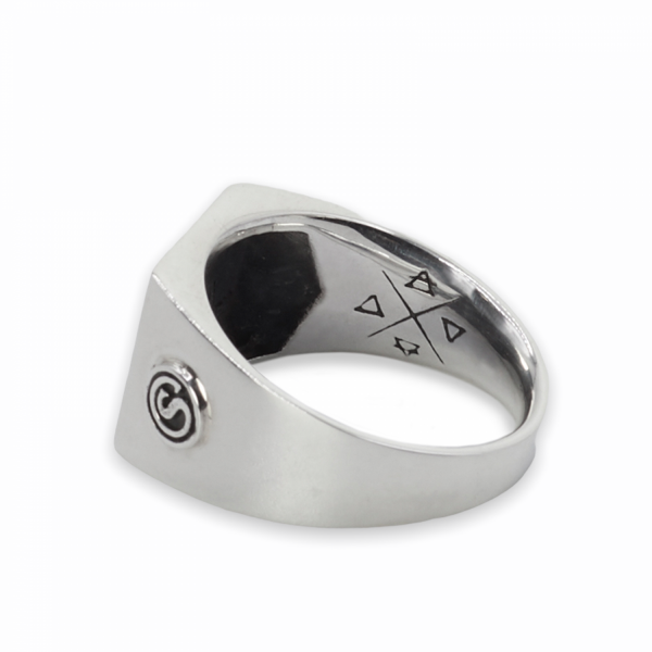 442SIL Signet Ring ELEMENTS Collection