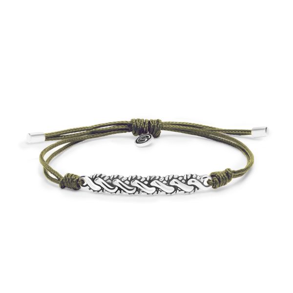 778OLV bracelet paracord silver BREEZE Collection