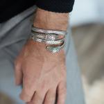 S20 Snake Bracelet Silver Male SXM - Fierce Collection