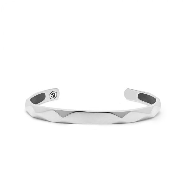 X202 bangle silver SXM - Edged Collection