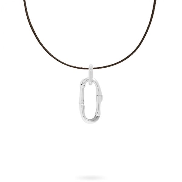 X306BRN necklace rope silver