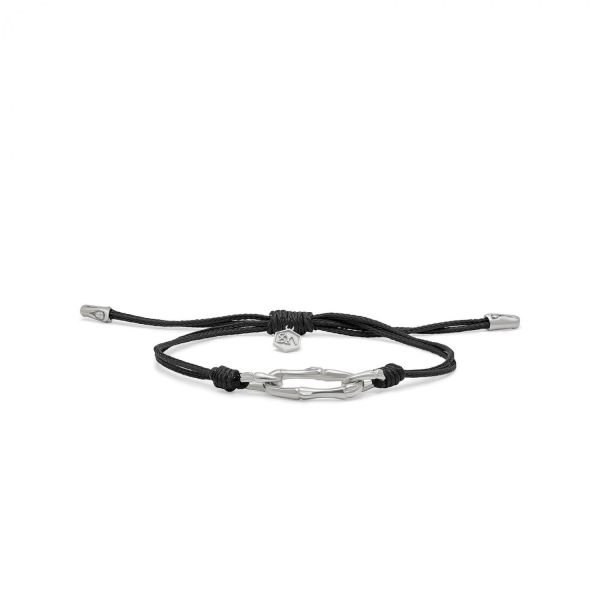 X310BLK bracelet paracord silver