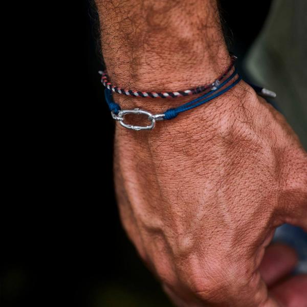 X310BLU bracelet paracord paracord silver SXM - Bambu Collection