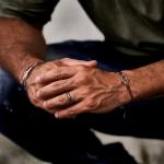 X310BRN bracelet paracord silver SXM - Bambu Collection