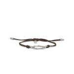 X310BRN bracelet paracord silver SXM - Bambu Collection
