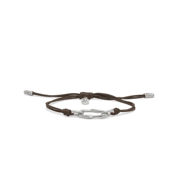 X310BRN bracelet paracord silver