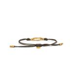 X310BRN.SGP bracelet paracord silver goldplated SXM - Bambu Collection