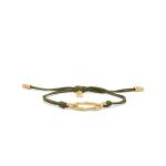 X310OLV.SGP bracelet paracord silver goldplated SXM - Bambu Collection
