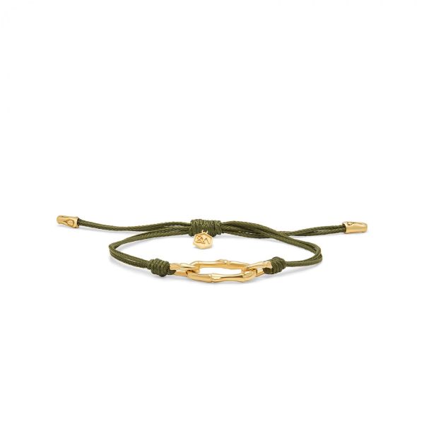 X310OLV.SGP bracelet paracord silver goldplated