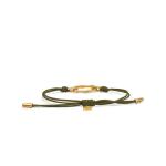 X310OLV.SGP bracelet paracord silver goldplated SXM - Bambu Collection