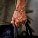 X310RED bracelet paracord zilver SXM - Bambu Collection