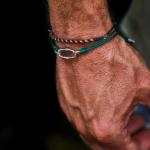 X310TUR bracelet paracord silver SXM - Bambu Collection