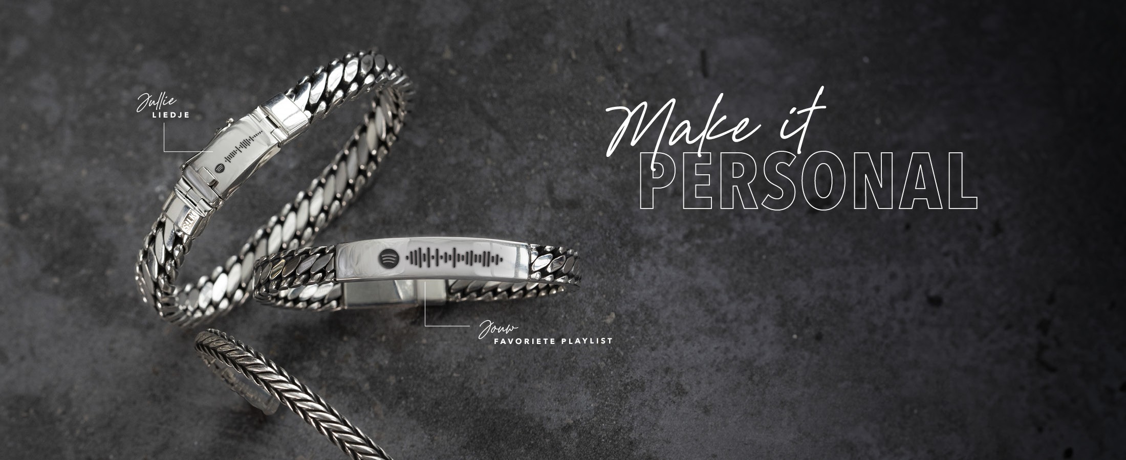 SILK silver spotify jewellery